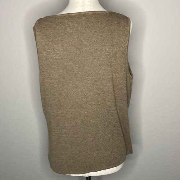 CHICO’S vintage linen blend sweater shell - Picture 4 of 7